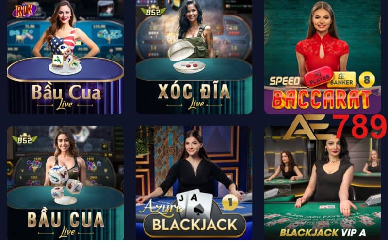 Đa dạng các trò chơi casino