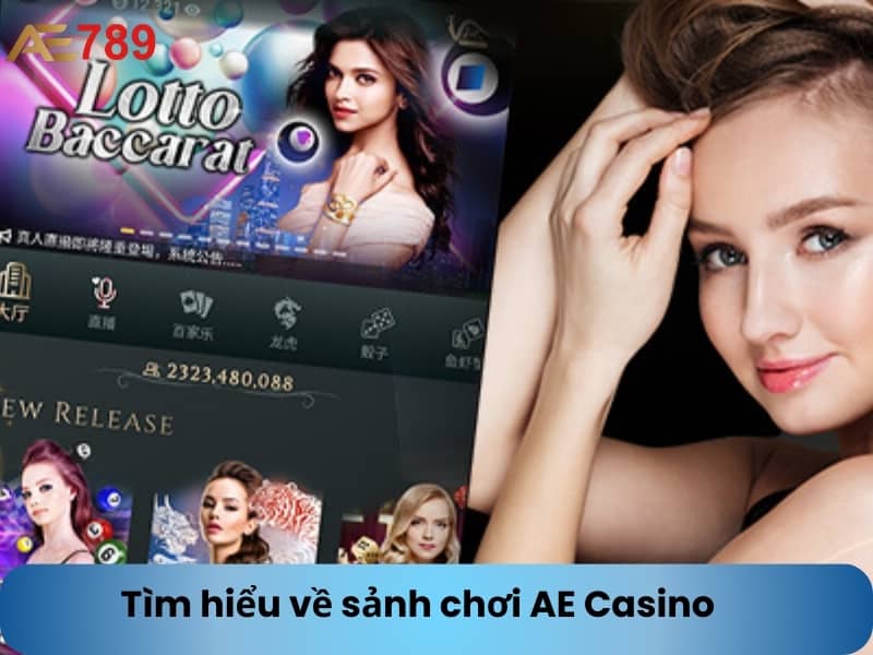 Sảnh AE Casino có nhiều trò chơi và dealer xinh đẹp